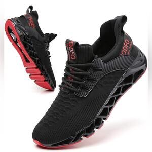 Women's Sneakers Athletic Sport Running Tennis Walking Shoes - Size 11.5 - Black